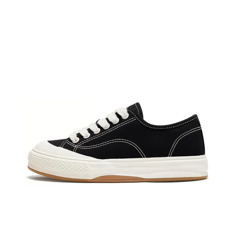 Feiyue [ Thickened And Fleece-Lined ] Warm Wear-Resistant Lightweight Slip-Resistant Low-Top Canvas Shoes Women's Black-0