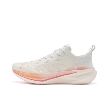 XTEP Two Thousand Kilometers 2.0 Running Shoes Women's Low Top Sail White/Cherry Blossom Pink