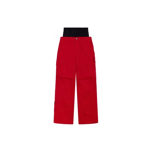 WE11DONE Cargo Pants Men Red