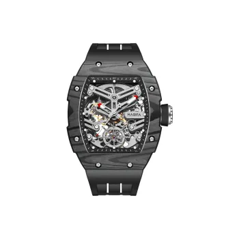 HaofaTourbillon Automatic Mechanical Movement Watch Men's Watches Black Dial 1982 A