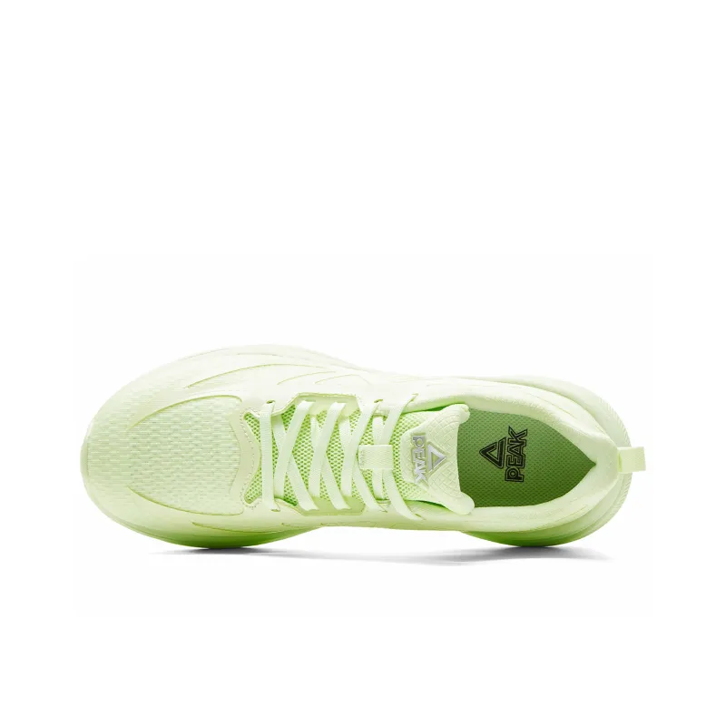 PEAK Cushioning Breathable Lightweight Rebound Low Top Running Shoes Men's Verdant Green-3