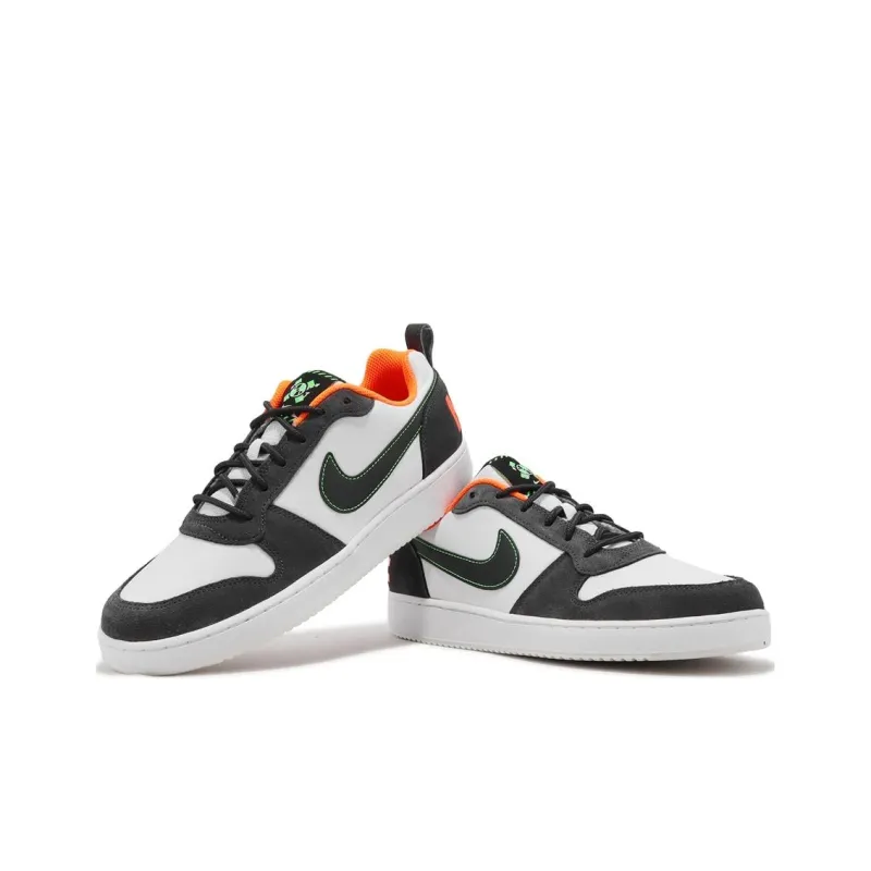 Nike Court Borough Non slip Lightweight Low Top Skateboard Shoes Men's White-3