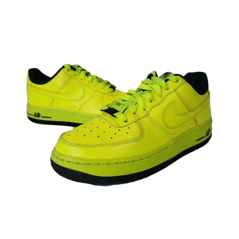 Nike Air Force 1 Warm Anti Slip And Wear Resistant Low Top Skateboard Shoes Unisex Light Green-3
