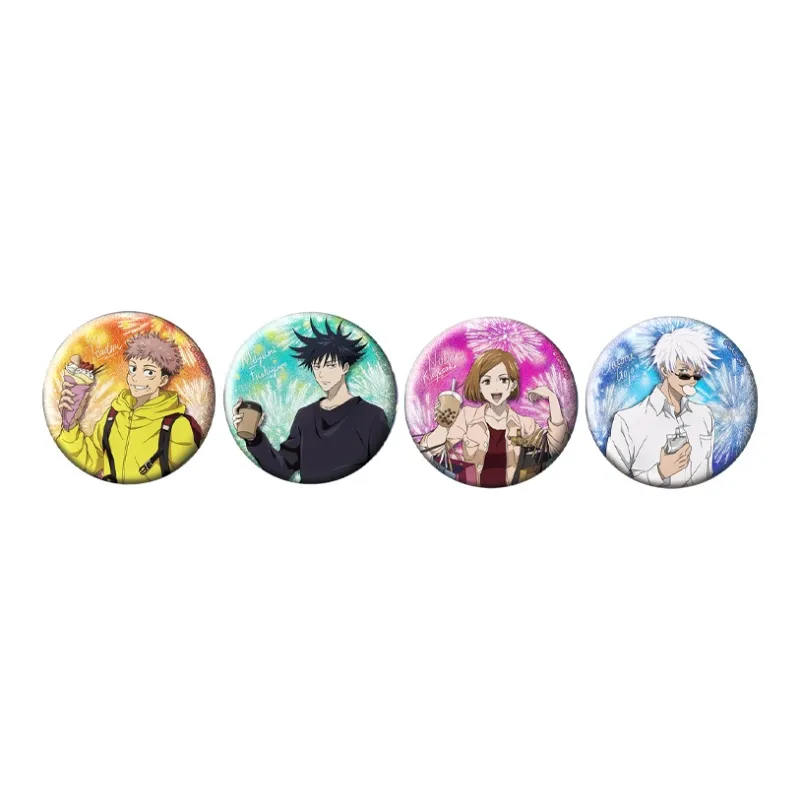 SUNRISEPOP Satoru Gojo Jujutsu Kaisen Itadori, Nobara Kugisaki Double Flash Fireworks, Badge Badges-2