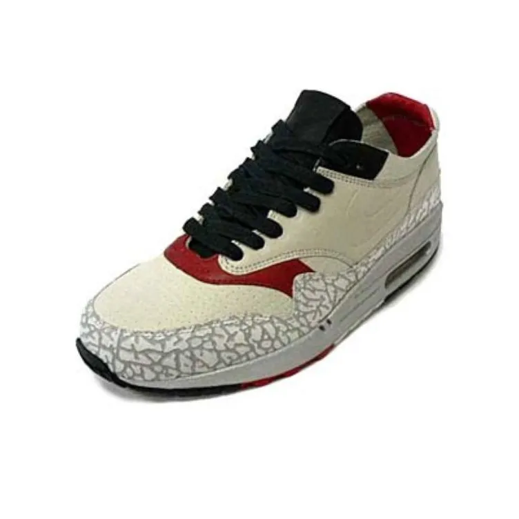 Nike Air Max 1 Nl Premium Elephant Print Neutral Grey Varsity Red 2005-2