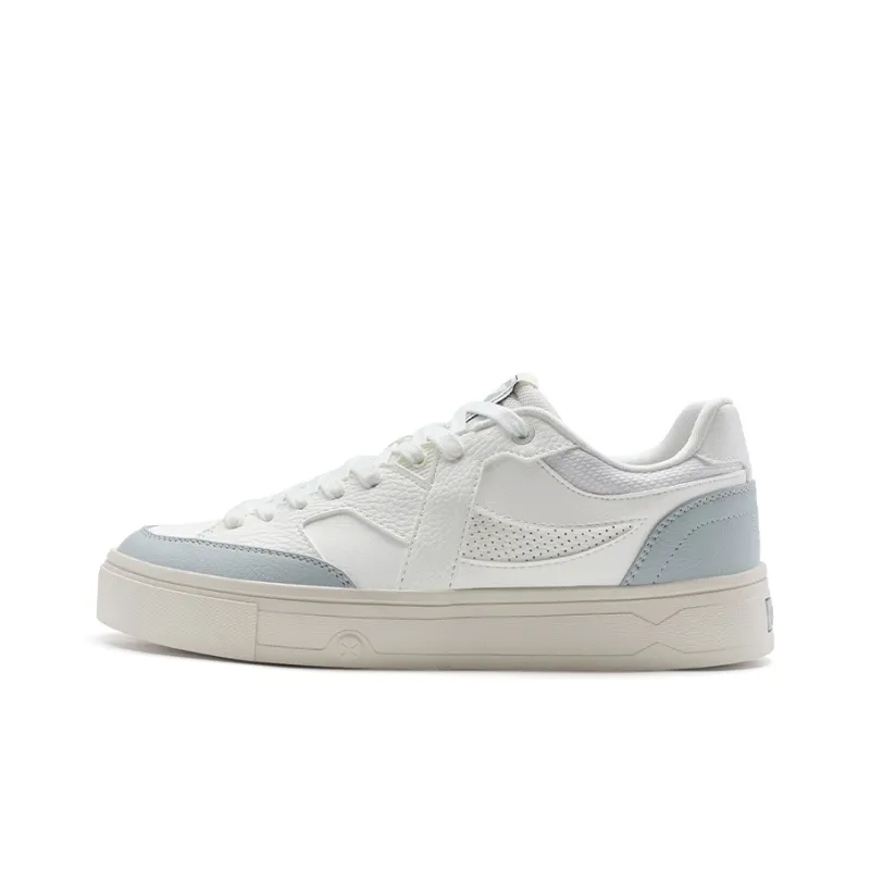 XTEP Maxx se Abrasion Resistant Breathable Low Top Skateboard Shoes Men's White Gray-0
