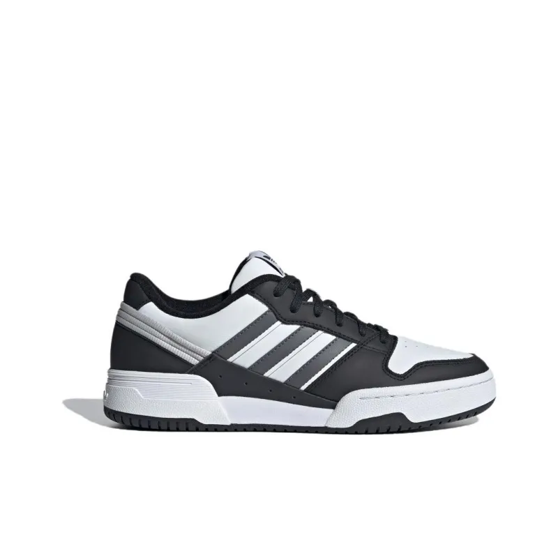 Adidas Originals Team Court 2 Cushioning Wear Resistant Low Top Skateboard Shoes Unisex Black White-1