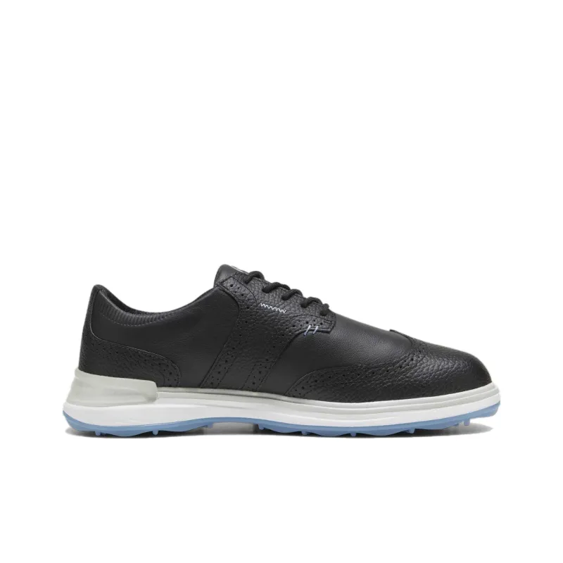 PUMA Avanti Wingtip Slip-Resistant Low-Top Golf Shoes Men's Black-1