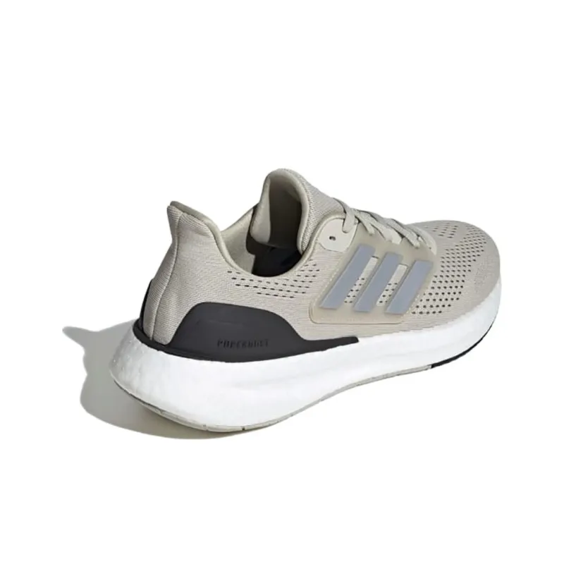 Adidas Pureboost 23 Putty Grey Silver Metallic Core Black-3