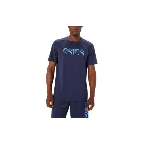 Asics HEX GRAPHIC DRY T-Shirts Men Blue