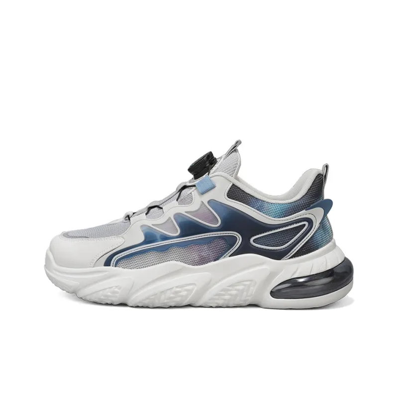 DEERWAY Wear-Resistant Lightweight Height Increasing Low-Top Chunky Sneakers Men's-8