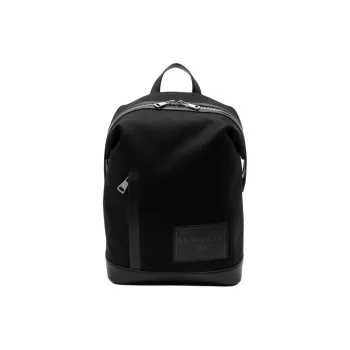 Moncler Logo Patch Two Way Zip Backpack