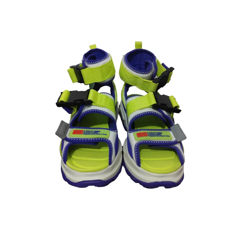 WANJUZONGDONGYUAN x LiNing Reburn Beach Sandals Men's White Green-4