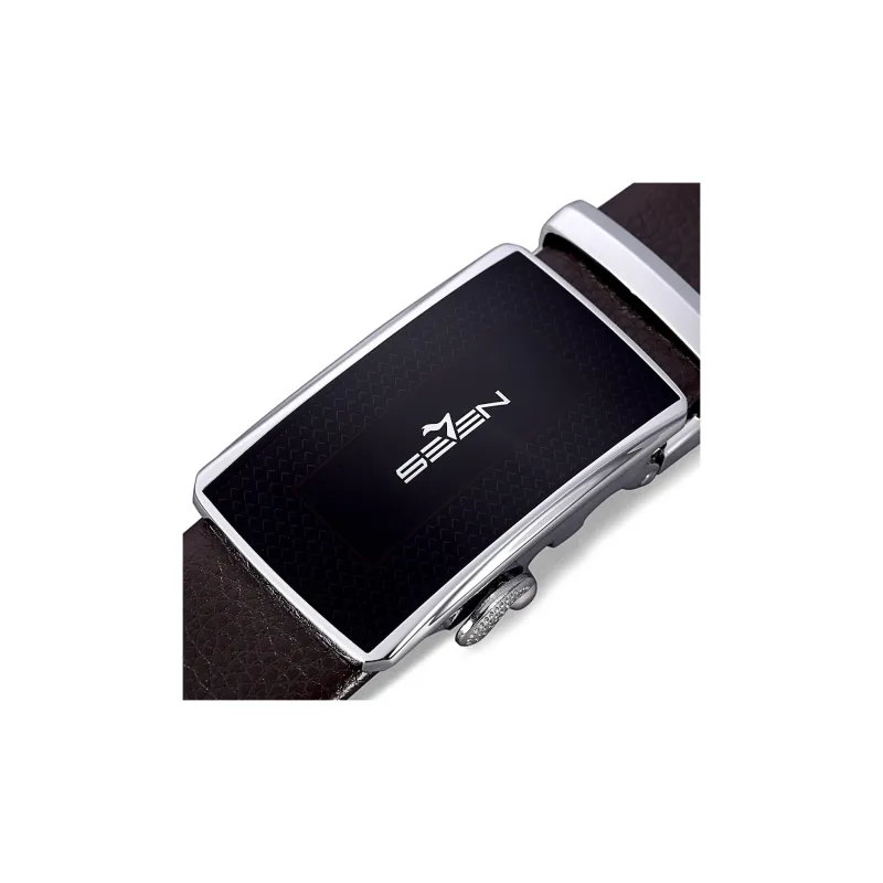 SEVEN Synthetic Leather Belts Men's 3.5cm-2