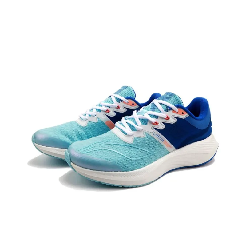 LiNing YueYing Anti-Slip And Wear-Resistant Breathable Low-Top Running Shoes Men's Blue White-2