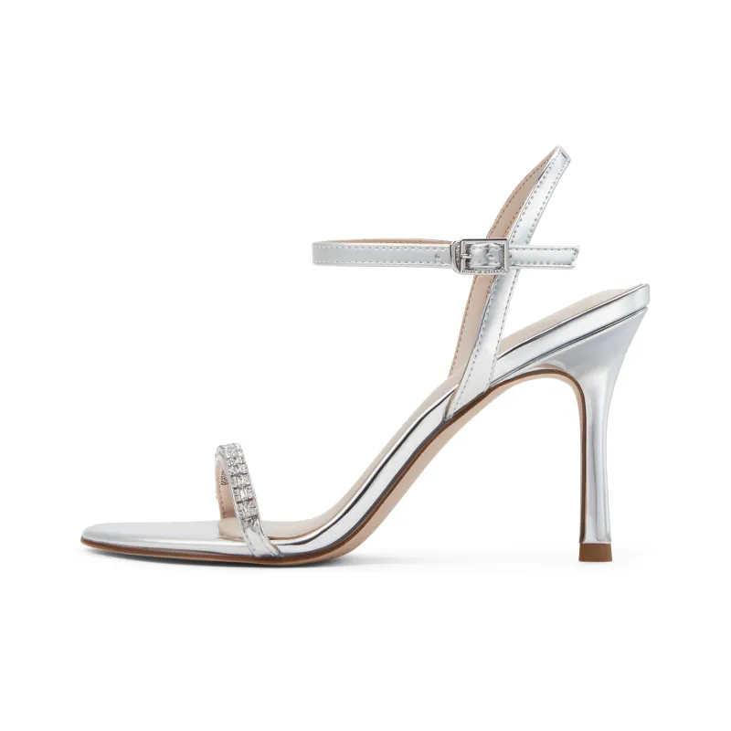 CHARLES&KEITH Small Ck High Heel One Strap Sandals 9.2cm Women's Multicolor-3