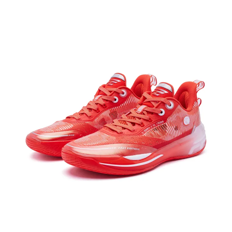 QIAODAN FE2.0 Dragon Blood Low Top Q KUNGFU TURBO Basketball Shoes Men's Orange White-2