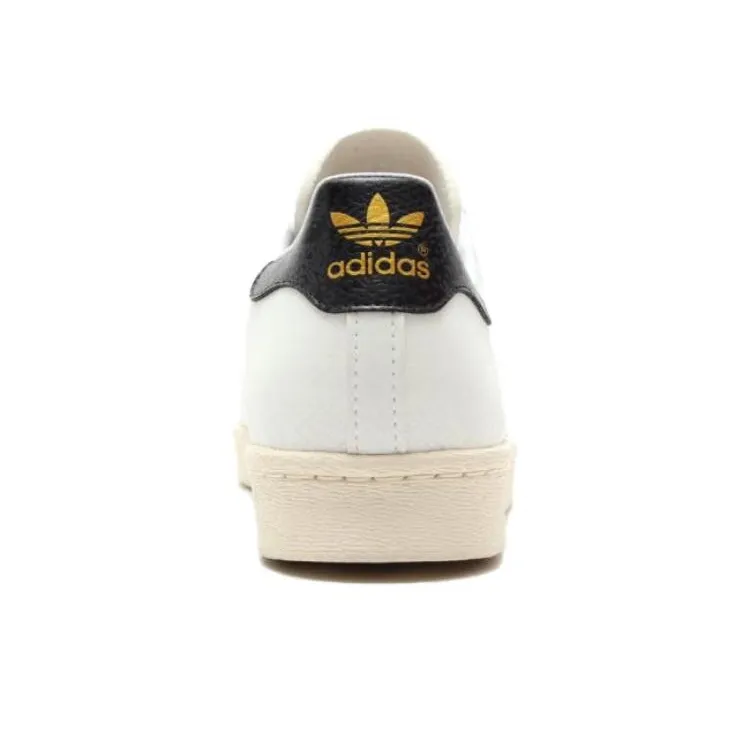 Atmos x Adidas Originals Superstar 80s Anti Slip Wear Resistant Low Top Skateboard Shoes Unisex White Black-5