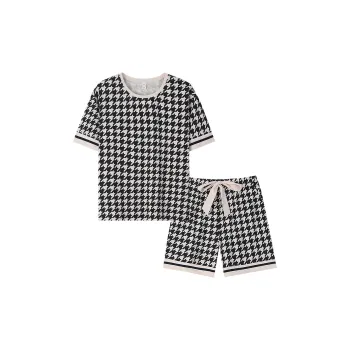 Sha Qian Pajama Set Summer Women's Black