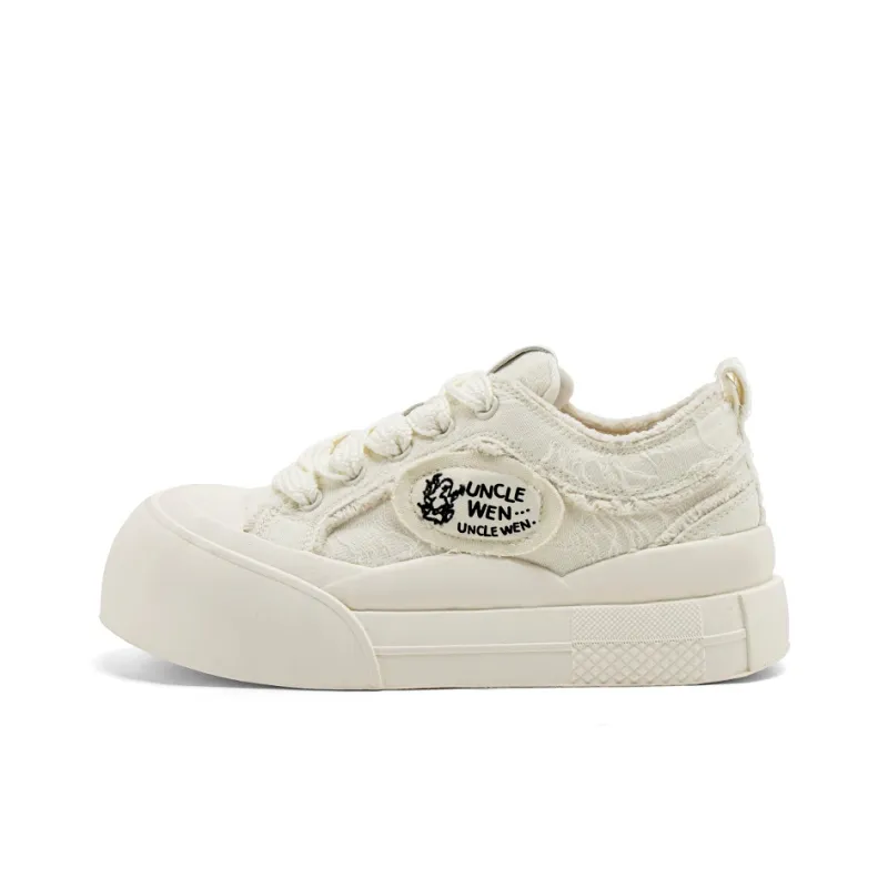 UNCLEWEN Coverage Slip Resistant Height Increasing Low Top Skateboard Shoes Women's-0