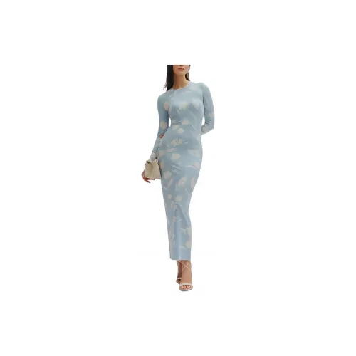 Reformation Long-Sleeved Dresses Women's Light Blue