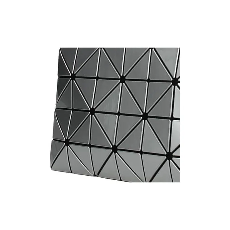 ISSEY MIYAKE Lucent One Tone Plastic Clutch Women's Silver-4