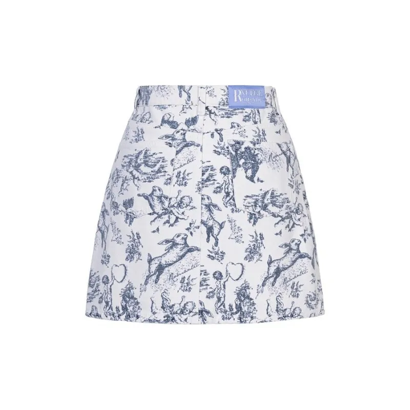 XG Casual Short Skirts Women's Letter Flower-1
