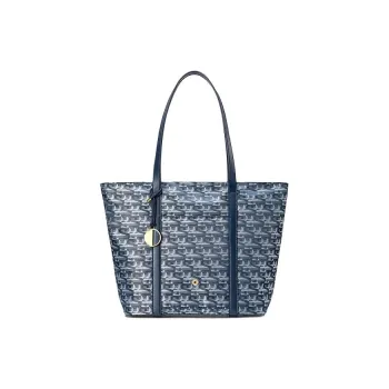 SAMSONITE LIBRA 2.0 Jacquard Fabric Tote Bag Shopping Bag Shoulder Bag Handbag Women's Blue Print