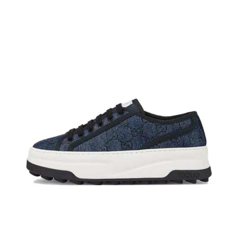 GUCCI Women's Tennis 1977 Low 'Denim Crystals' Women's-0
