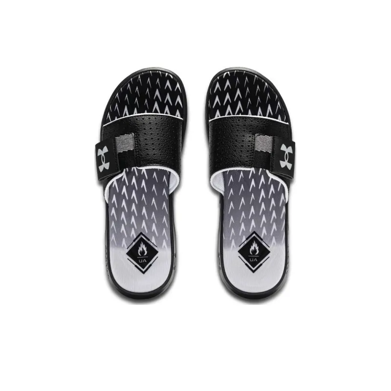 Under Armour EVA Graffiti Slip Resistant Slide Slippers Unisex Black-3
