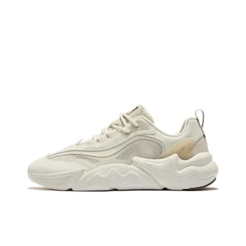 Erke Wu Yan 3.0 Cushioning Wear Resistant Low Top Chunky Sneakers Men's Microcrystal White Wild Gray