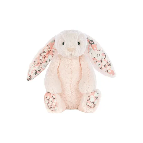 JELLYCAT Bunny Collection Girlish Floral Cherry Blossom Pink Bunny Dolls Plush Doll 18cm/31cm Height