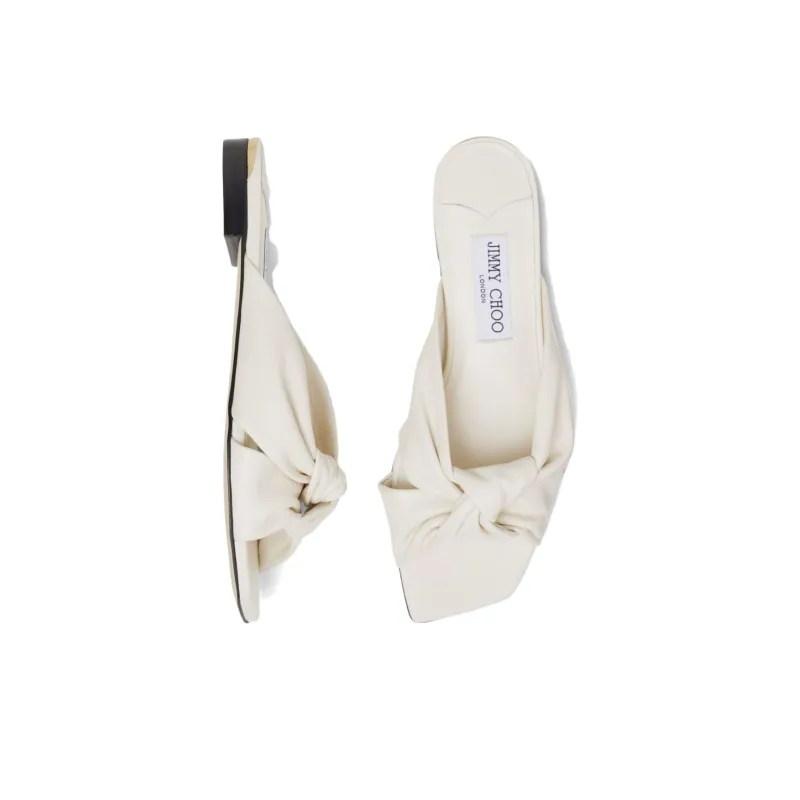 Jimmy Choo Slide Slippers Women's White-4