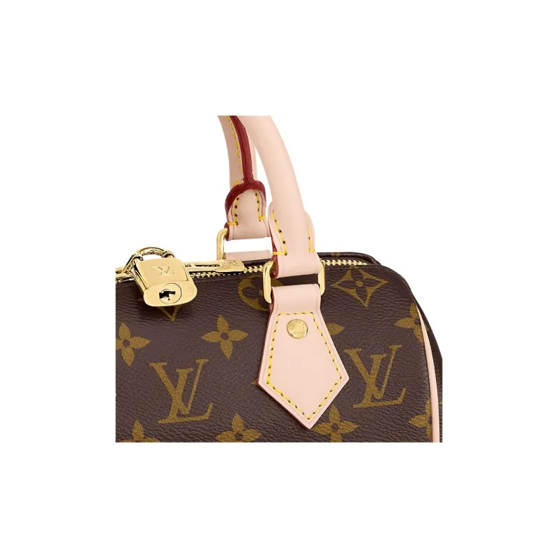 LOUIS VUITTON Speedy Bandouliere 20 Beige-5