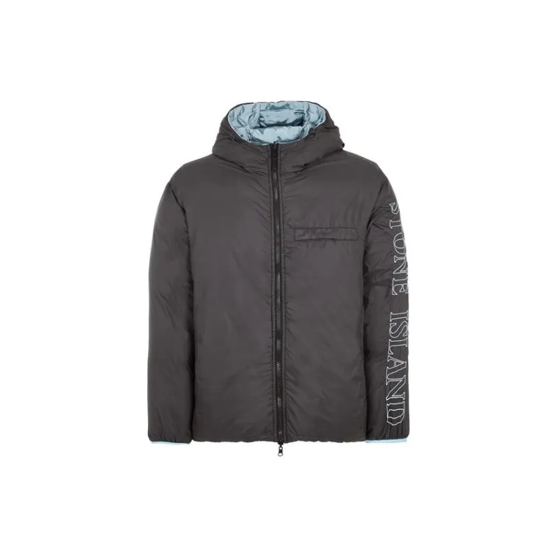 STONE ISLAND Down Jacket Men's Blue-2