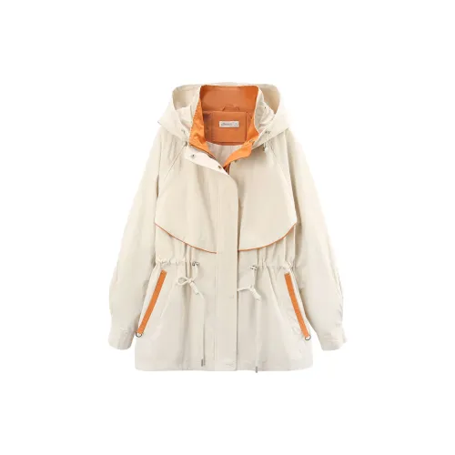 A paradise for awakening Trench Coats Women's Beige