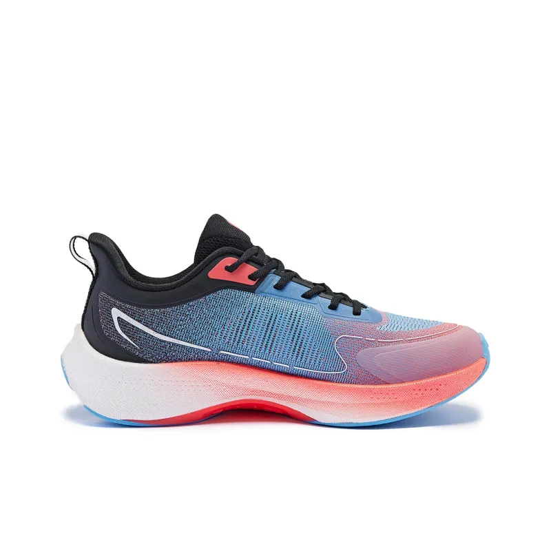 QIAODAN Flying Shadow 3.0 Cushioning Wear Resistant Low Top Running Shoes Men's Red Blue-1