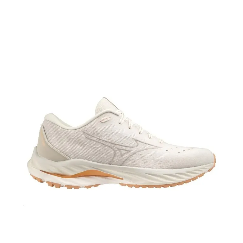 Mizuno Women's Wave Inspire 19 2E Wide 'Snow White Ghost Grey' Women's-1