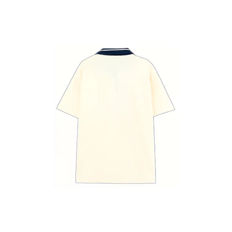B.Duck Drop Shoulder Sleeve Short Sleeve Polo Shirts Women's-1