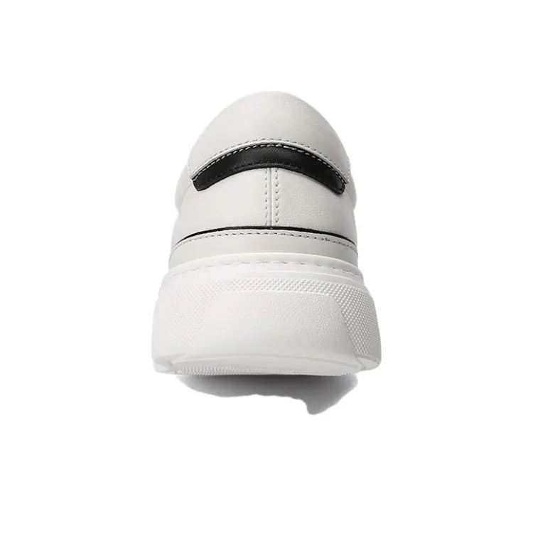 CROWN Wear Resistant Low Top Skateboard Shoes Men's White One Yard Larger-3