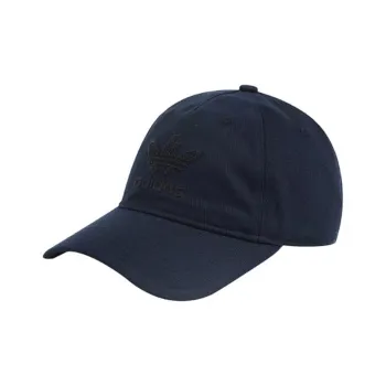 Adidas Cotton Fabric Baseball Caps Unisex Navy Blue