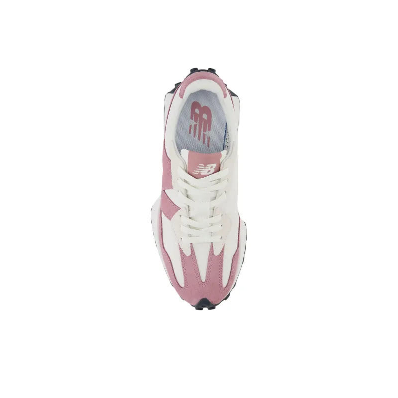 New Balance 327 Pink White Suede Women's-3