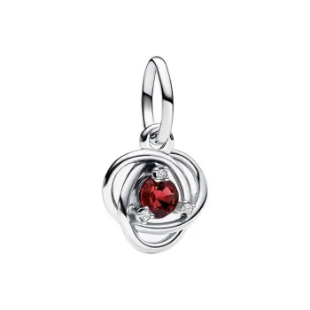 Pandora Sterling Silver Cubic Zirconia Artificial Crystal Pendants Women's Silver