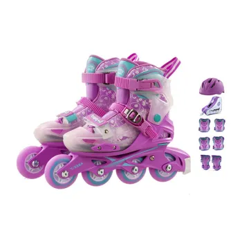 L pard Inline Skates Roller Skating Kids' Blue Purple