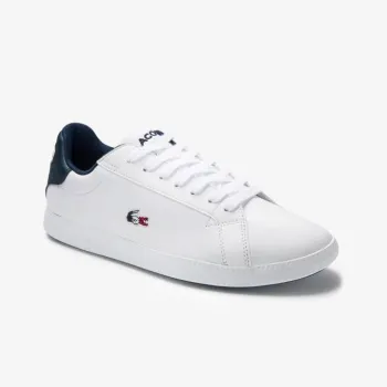 LACOSTE Abrasion Resistant Lightweight Cushioning Low Top Kids' Skateboarding Shoes White Teenagers