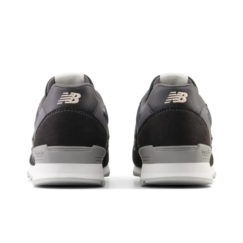 New Balance NB 996 Cushioned Slip Resistant Low Top Running Shoes Women's Black White-4