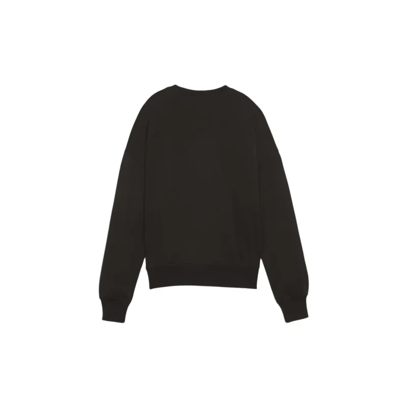 PUMA DOWNTOWN Women's Oversized Crew Sweatshirt Women's Black-1