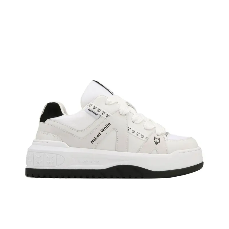Naked Wolfe Skating Anti Slip Wear Resistant Low Top Skateboard Shoes Women's White-1