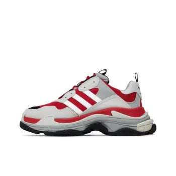Balenciaga X Adidas Triple S Red Grey Black