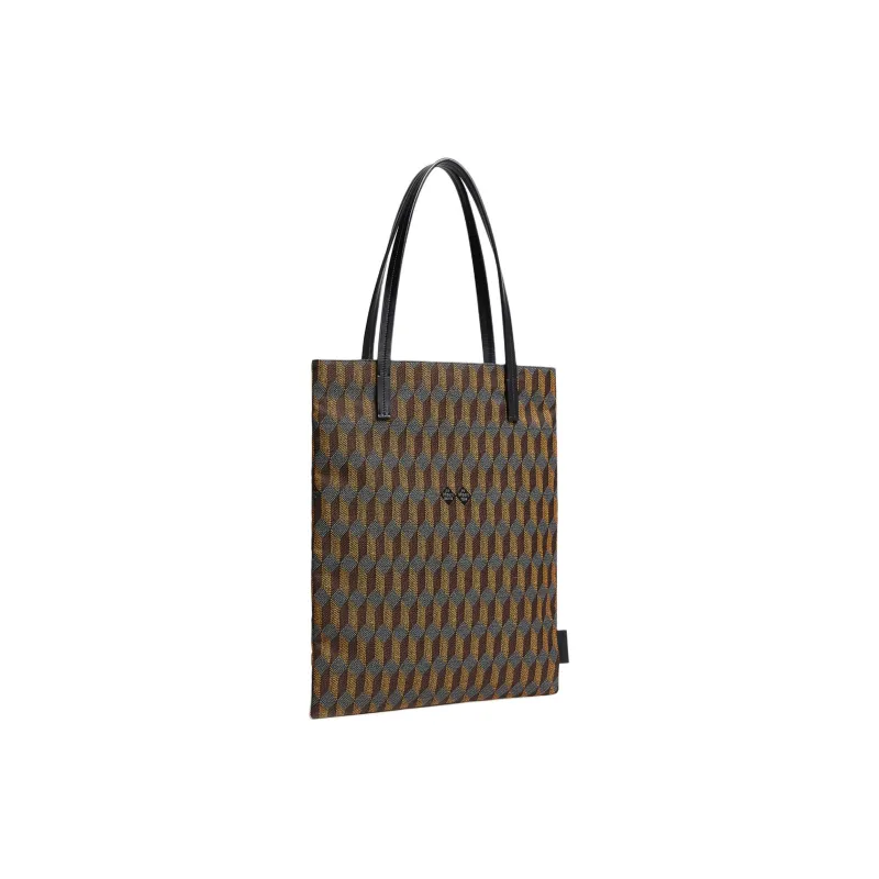 AU DEPART Reflective Jacquard Handbag Shoulder Bag Women's Orange-1